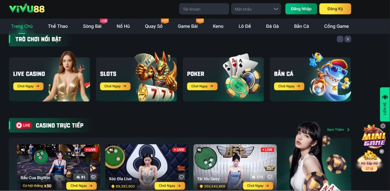 VIVU88 – Nhà cái trực tuyến hàng đầu Châu Á