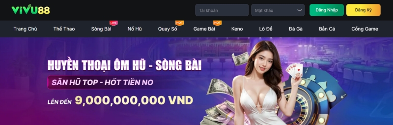 VIVU88 – Nhà cái trực tuyến hàng đầu Châu Á