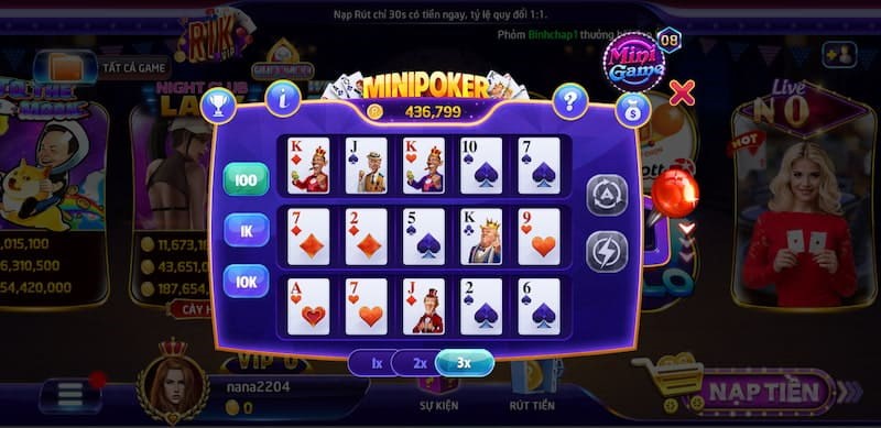 Nổ hũ Mini Poker - Bí quyết chơi và quay Jackpot thắng lớn 1 Bí quyết chơi Nổ hũ Mini Poker và cách quay Jackpot thắng lớn
