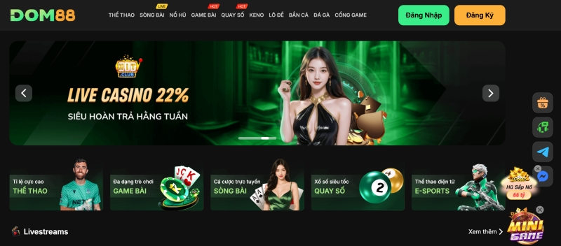 Dom88 - Nhà cái đẳng cấp Châu Á 6 Dom88 - Nhà cái đẳng cấp Châu Á