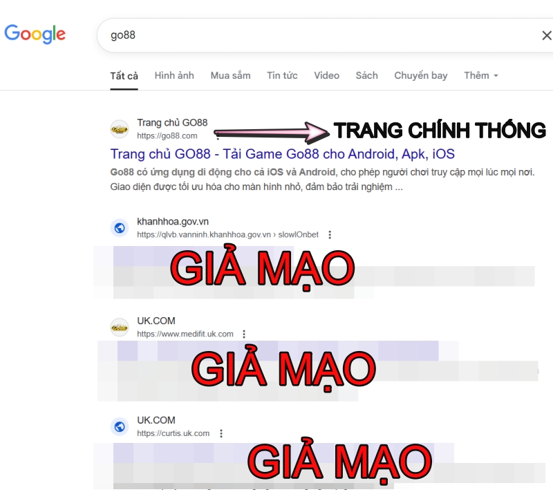 Cách nhận diện Go88 thật và giả 1 Cách nhận diện Go88 thật và giả