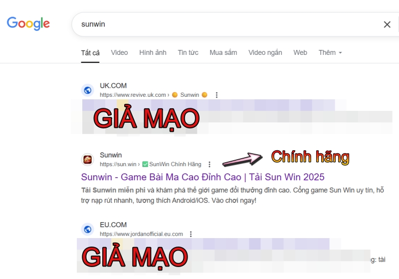 Cách phân biệt Sunwin thật và giả cho người chơi mới 1 Cách phân biệt Sunwin thật và giả cho người chơi mới